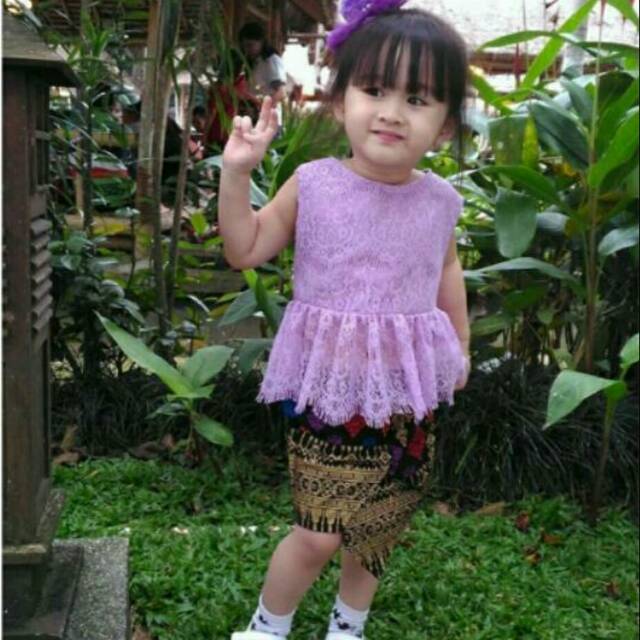 Brokat anak modern batik songket anggun cantik mewah murah desain unik  couple ibu anak muslim