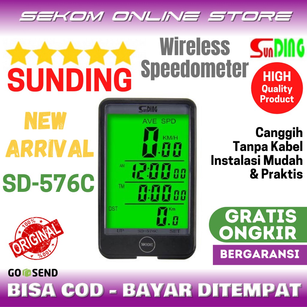 Speedometer Odometer Sepeda Sunding Wireless Bike SD-576C SD-579C | Shopee  Indonesia