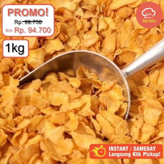 Jual Corn Flakes Rasa Original Kiloan 1 kg / Corn Flake Sereal Jagung