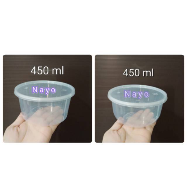 Cup plastik 450ml (25pcs)/Cup puding/Gelas plastik/Food