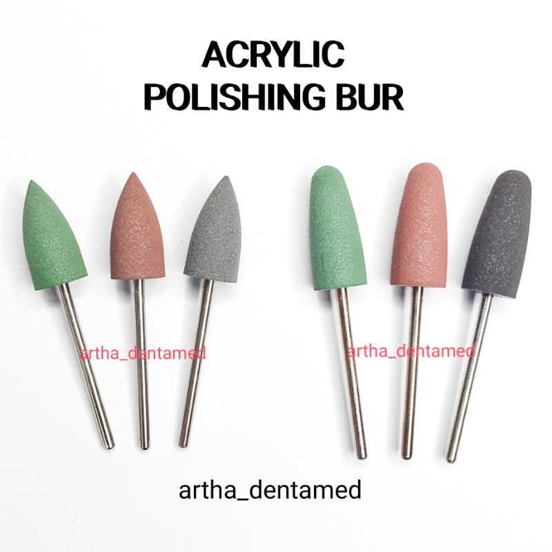 Jual ACRYLIC BUR FINISHING / FINISHING BUR / BUR POLES ACRYLIC LOWSPEED