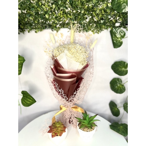 Jual Buket Bunga Edelweiss / Edelweiss Bouquet Shopee Indonesia