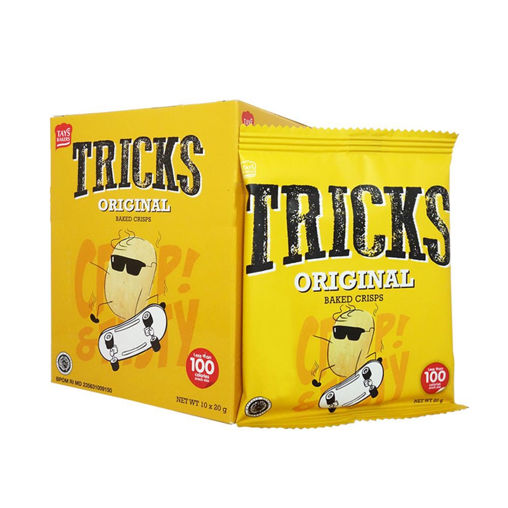 Tricks Crisps 10 x 18g (All variant) Potato Baked Crisps Shopee