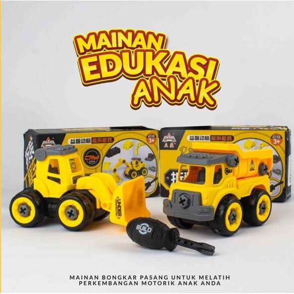 Jual Mainan Edukasi Anak / Mainan Anak Mobil Kontraktor Edukasi | Shopee Indonesia