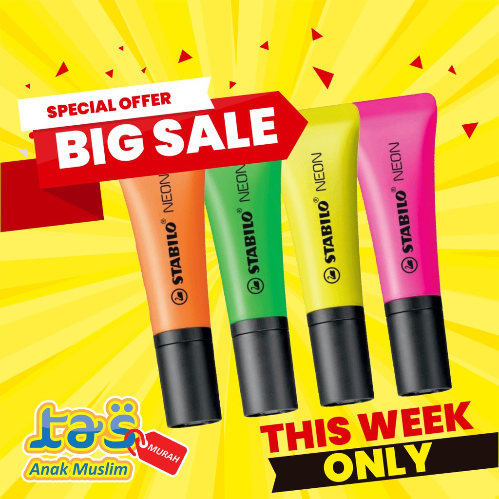 Stabilo Boss Neon / Stabilo Neon Boss / Highlighter Boss Shopee Indonesia
