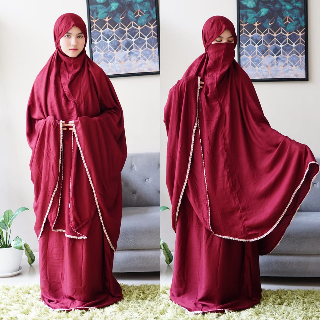 MUKENA NIQOB 2 IN 1 / MUKENA CORONA / MUKENA TERBARU 2020