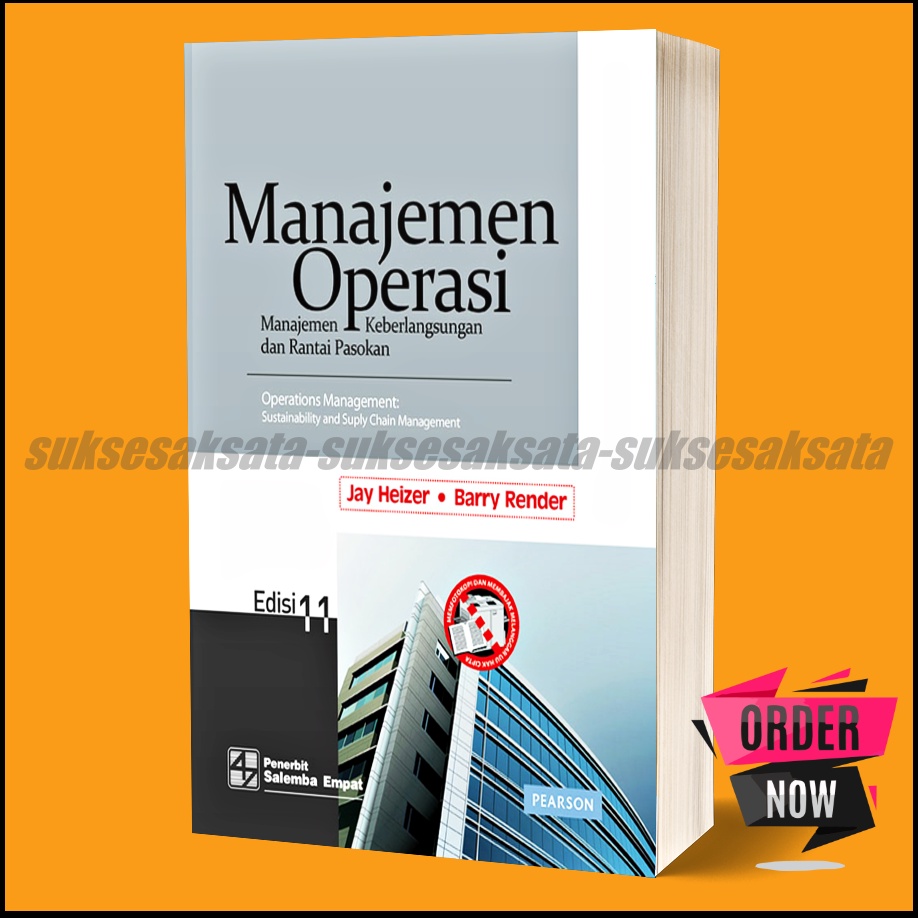 Jual MANAJEMEN OPERASI Edisi 11 FULL BAB Oleh JAY HEIZER BARRY RENDER