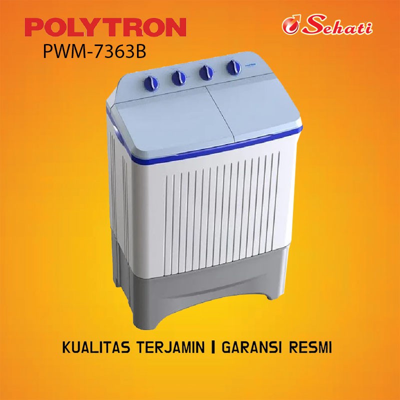 POLYTRON/MESIN CUCI/TWIN TUBE/MESIN CUCI 2 TABUNG/ POLYTRON/PWM7363B/PWM7363P Shopee Indonesia