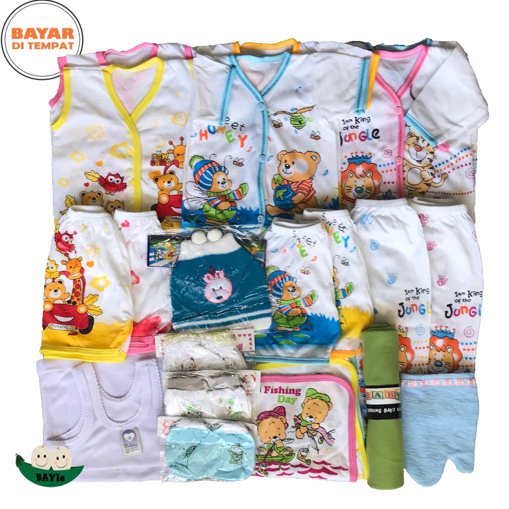 BAYIe Paket Hemat Perlengkapan Baju Bayi Baru Lahir (New