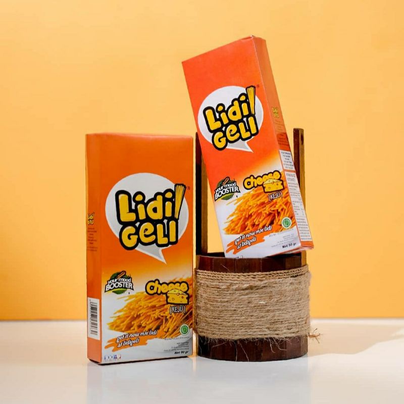 Jual Lidi Geli Mie 50 gram Kecil Mi Cheese Halal MUI Keju Lidigeli