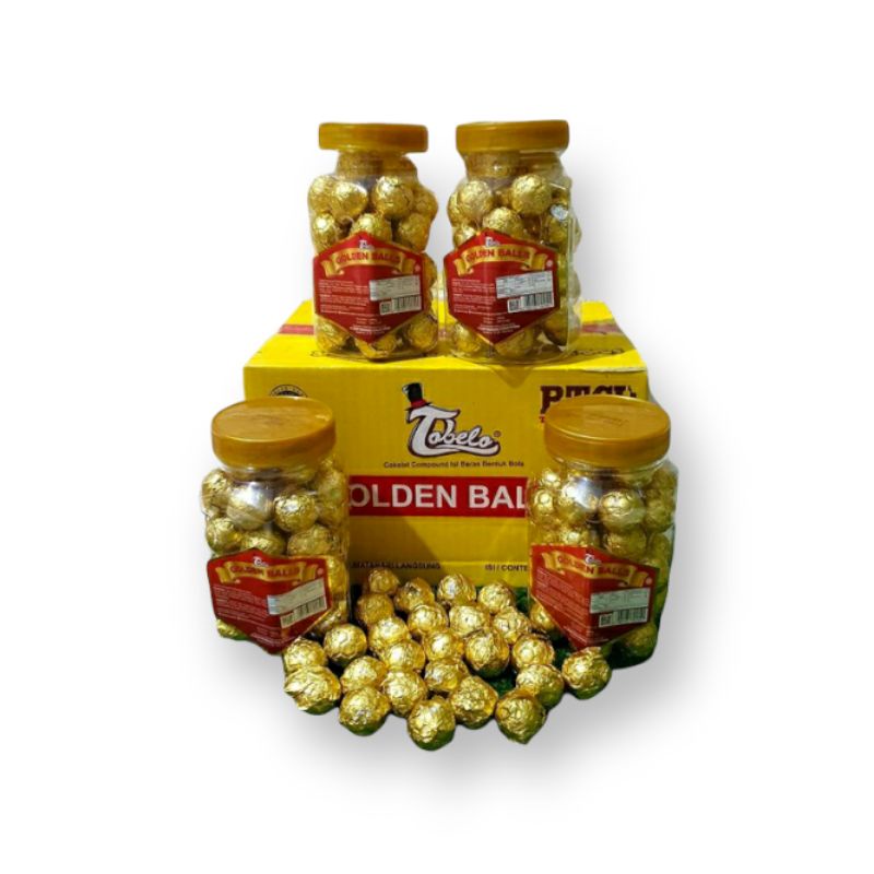 Jual Coklat Tobelo Golden Ball Kemasan Dus ( 6 Toples) | Shopee Indonesia