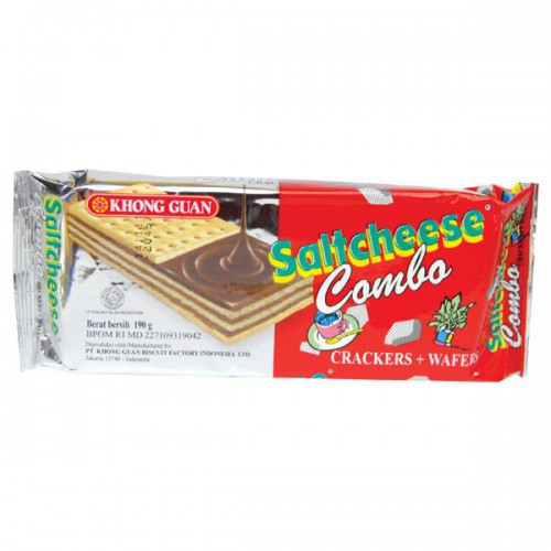 Jual Khong Guan Saltcheese Combo 190 Gr - Biskuit Keju Wafer Coklat | Shopee Indonesia