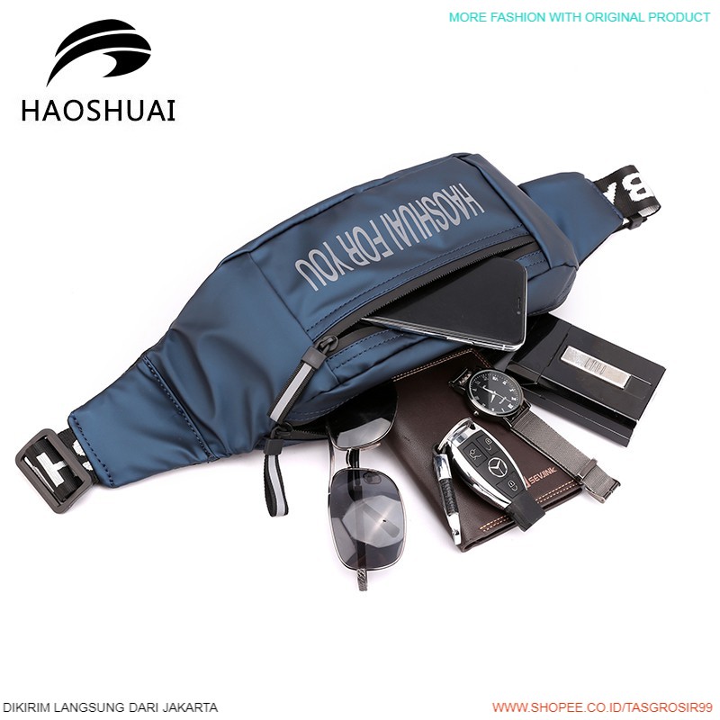 Grosir 99 Jakarta Tas Selempang Pria Waist Bag Tas Selempang Anti Air