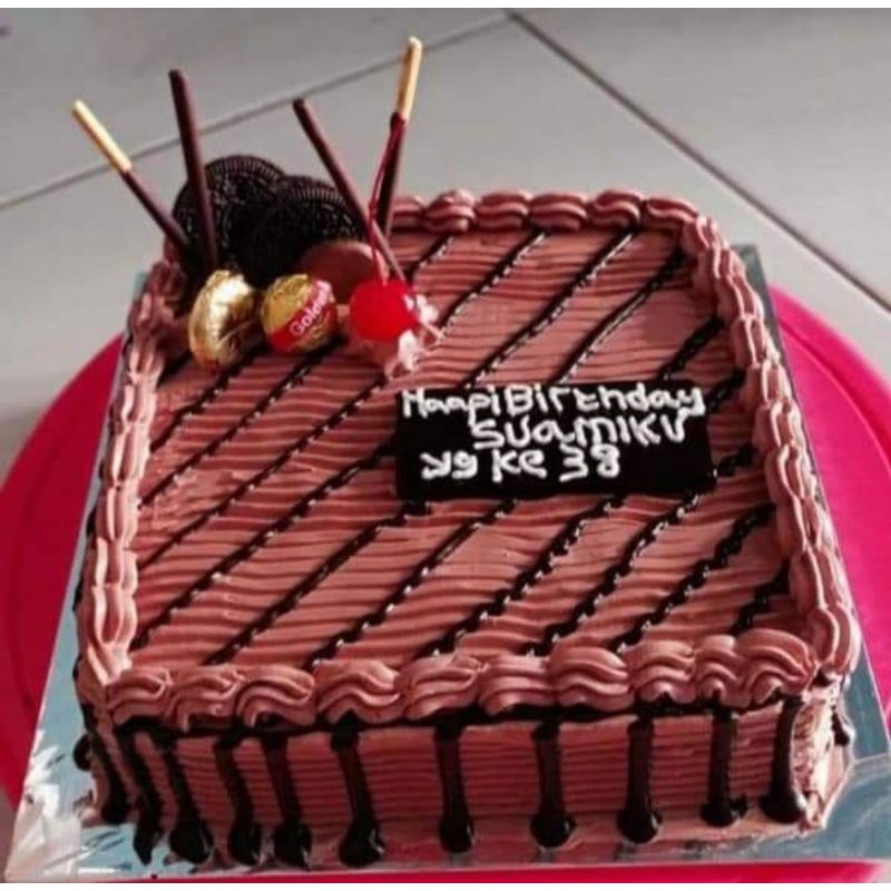 Jual Kue Ultah Cokelat Butter Uk 20 | Shopee Indonesia