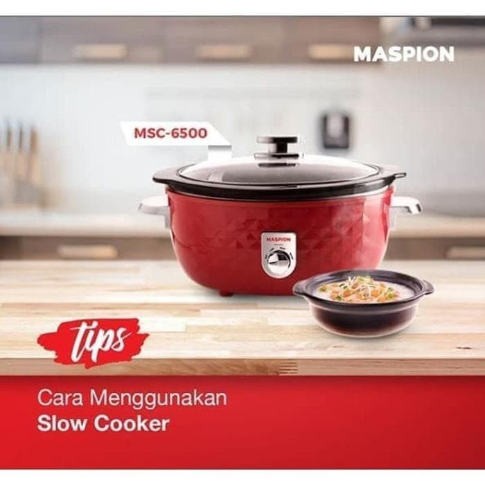 Jual Slow Cooker 6 Liter MSC 6500 Maspion MSC6500 Pemasak Lambat bubur