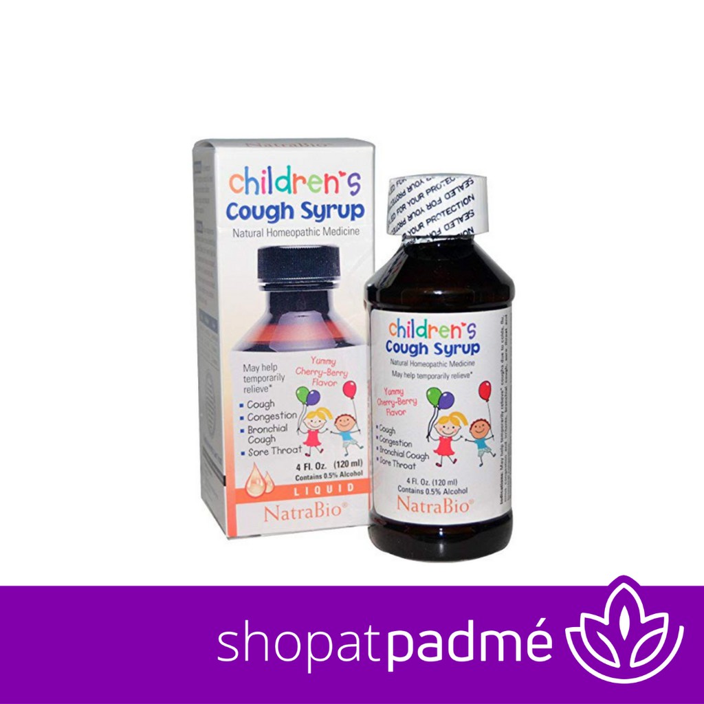 NatraBio Children's Cough Syrup Yummy CherryBerry Flavor 120 ml Shopee Indonesia