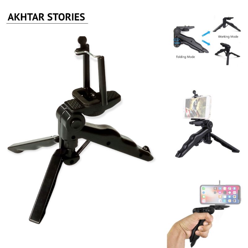 Jual Tripod Mini 2in1 Stand Dan Monopod / Tripod Vlog Hp Live Tiktok