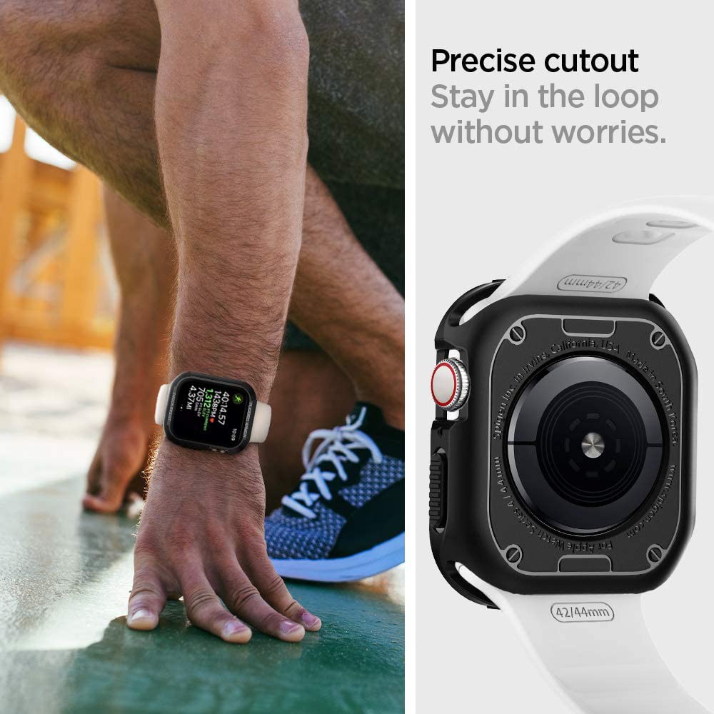 Jual Case Apple Watch 8/7/6/Se 2 45/44/41/40Mm Spigen Rugged Armor Softcase | Shopee Indonesia