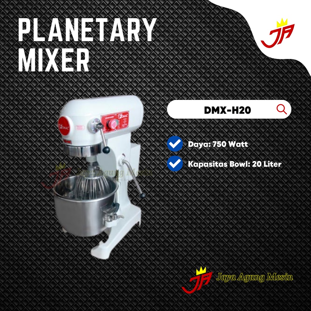 Jual Mixer Fomac DMXH20/Mixer adonan roti Kap 20liter/Mixer