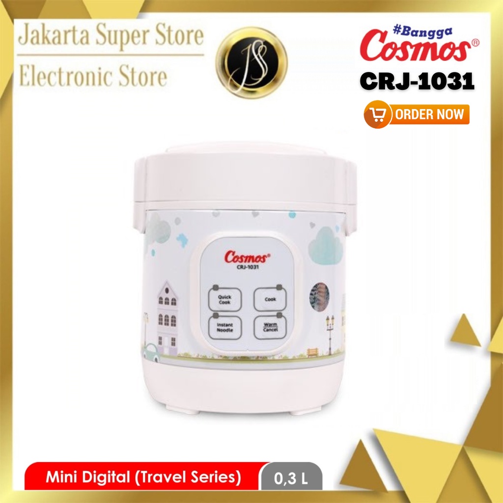 Jual COSMOS CRJ1031 RICE COOKER DIGITAL MINI 4IN1 0.3 LITER Shopee