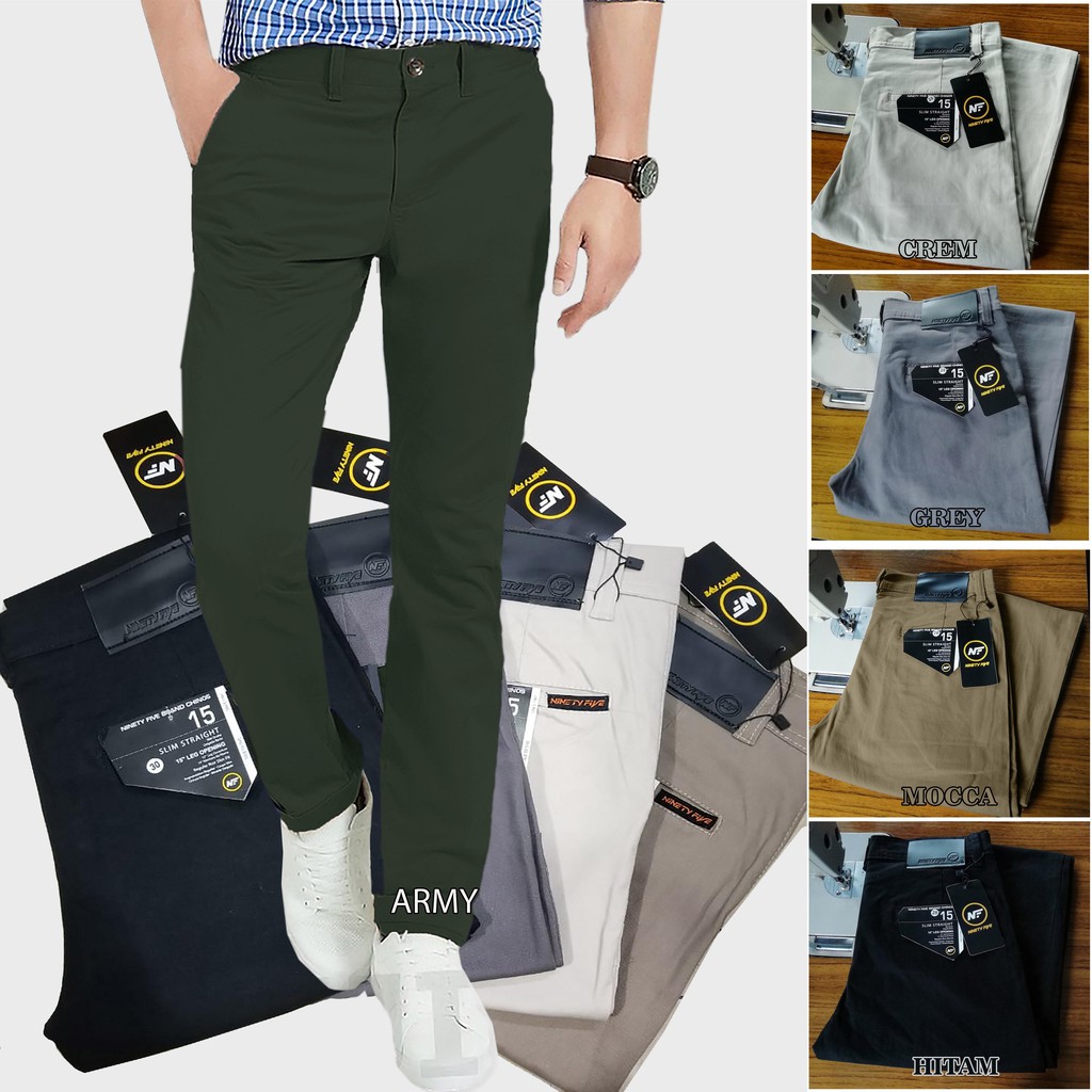 CELANA CHINO ORIGINAL NF CHINOS PANJANG PRIA DISTRO Shopee Indonesia