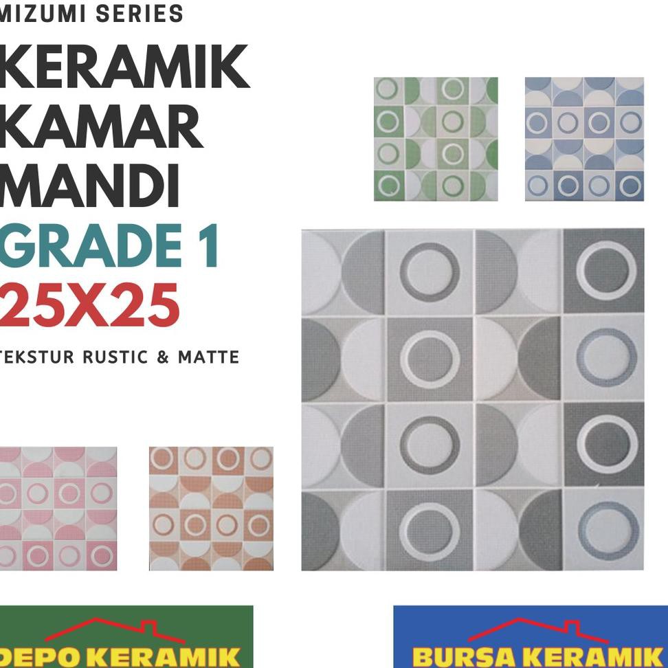 Keramik Kamar Mandi 25x25 DIGIUNO MIZUMI SERIES (KODE L319) Shopee