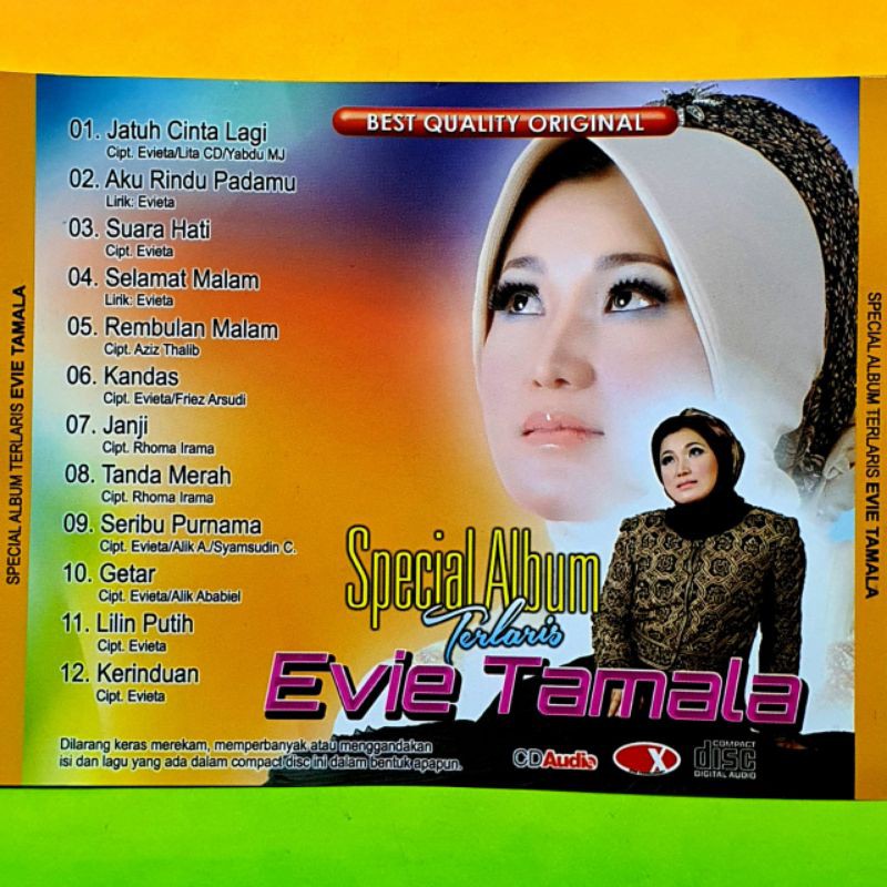 Jual SPESIAL ALBUM LAGU PENYANYI DANGDUT EVIE TAMALA (COMPACT DISC)  Indonesia|Shopee Indonesia