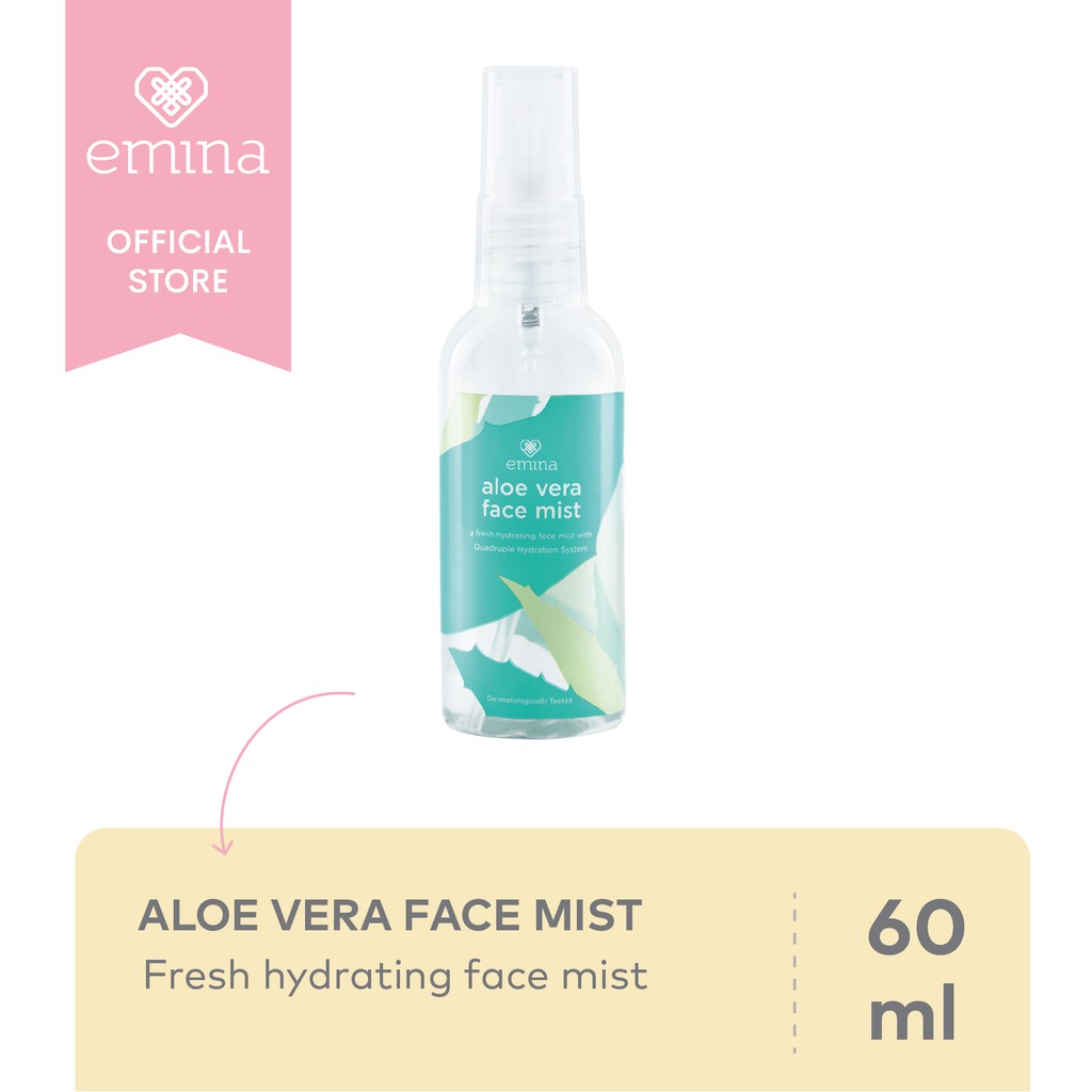 Emina Aloe Vera Face Mist 60 ml Shopee Indonesia
