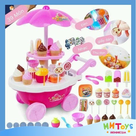 Jual Mmtoys Ice Cream Cary Cart/ Es Krim Stand Mainan Anak | Shopee Indonesia