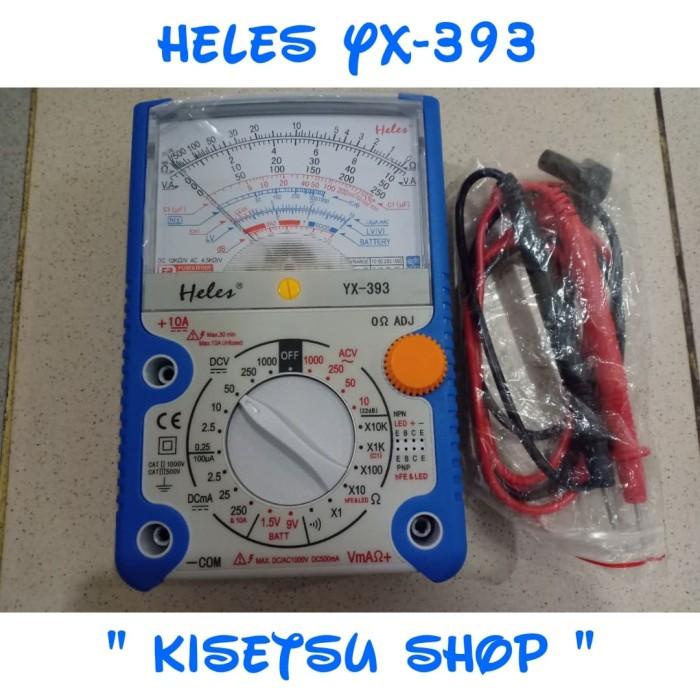 Jual MULTITESTER / MULTIMETER HELES YX 393 ORIGINAL MANUAL ( ANALOG