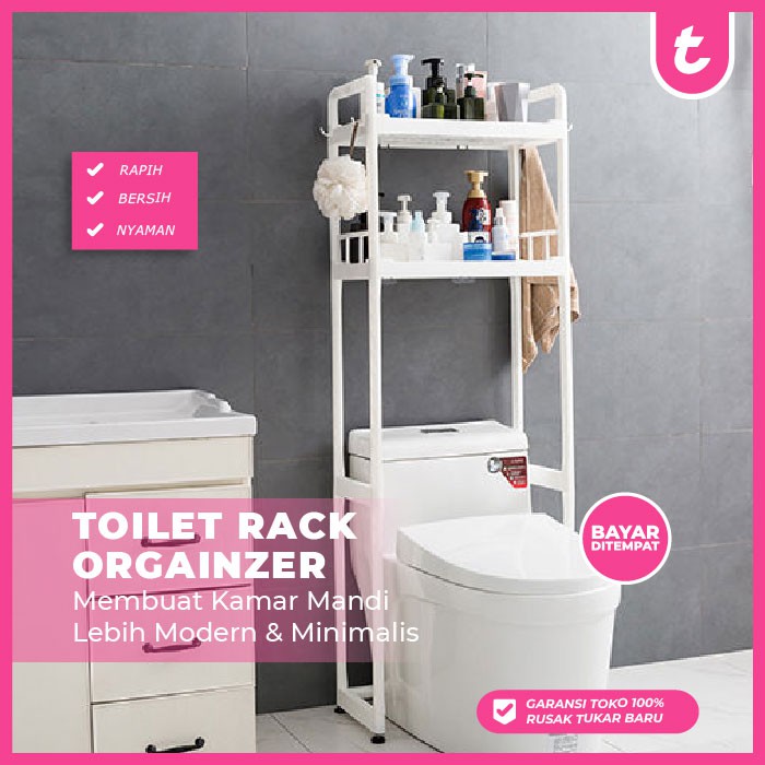 Rack Storage Penyimpanan Rak Kamar Mandi Tempat Sabun Rak Wc