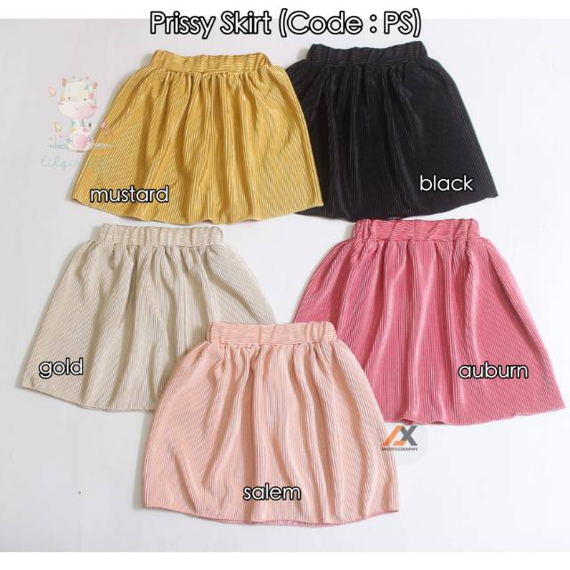 Rok Plisket Anak // PRISSY SKIRT (PS) 0919 Shopee