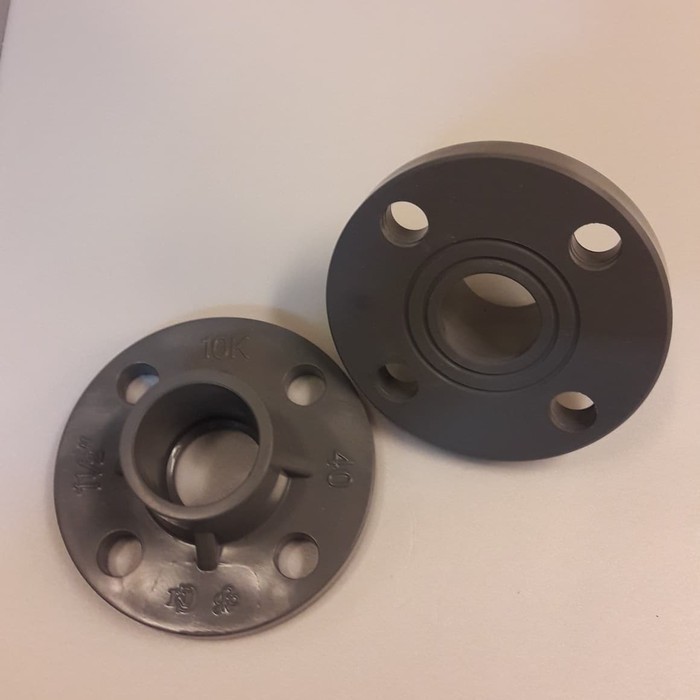 Jual Flange PVC ukuran 1 1/2" JIS 10K Flange PVC 1,5 inch Shopee Indonesia