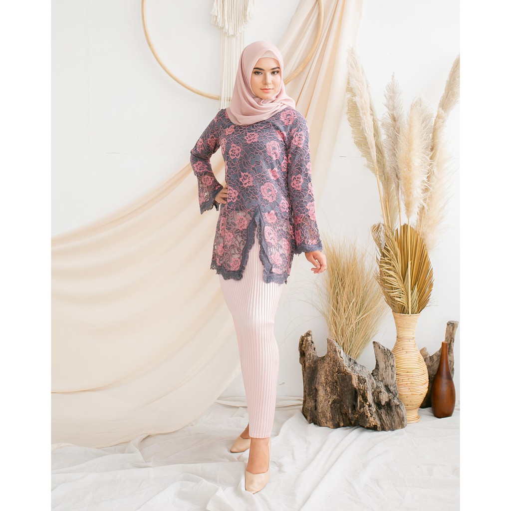 Tunik Atasan Brokat Sikha Shopee Indonesia