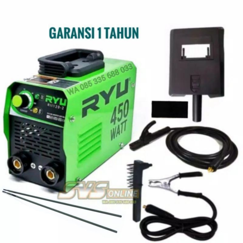 Las listrik ryu 450 W RII1202 travo inverter 120 MMA IGBT Las ryu 450wat Shopee Indonesia