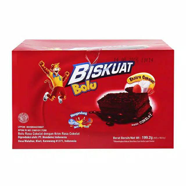Jual Biskuat Bolu Coklat 16Gr X 12 Pcs | Shopee Indonesia