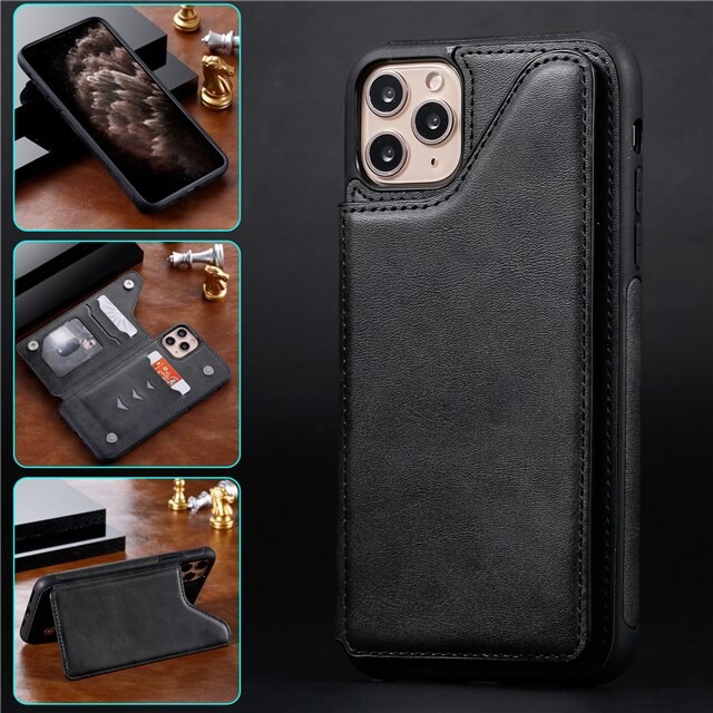 Jual Case Iphone 11 11 Pro 11 Pro Max 12 12 Pro 12 Pro Max Premium Leather Cover Wallet Card Holder | Shopee Indonesia