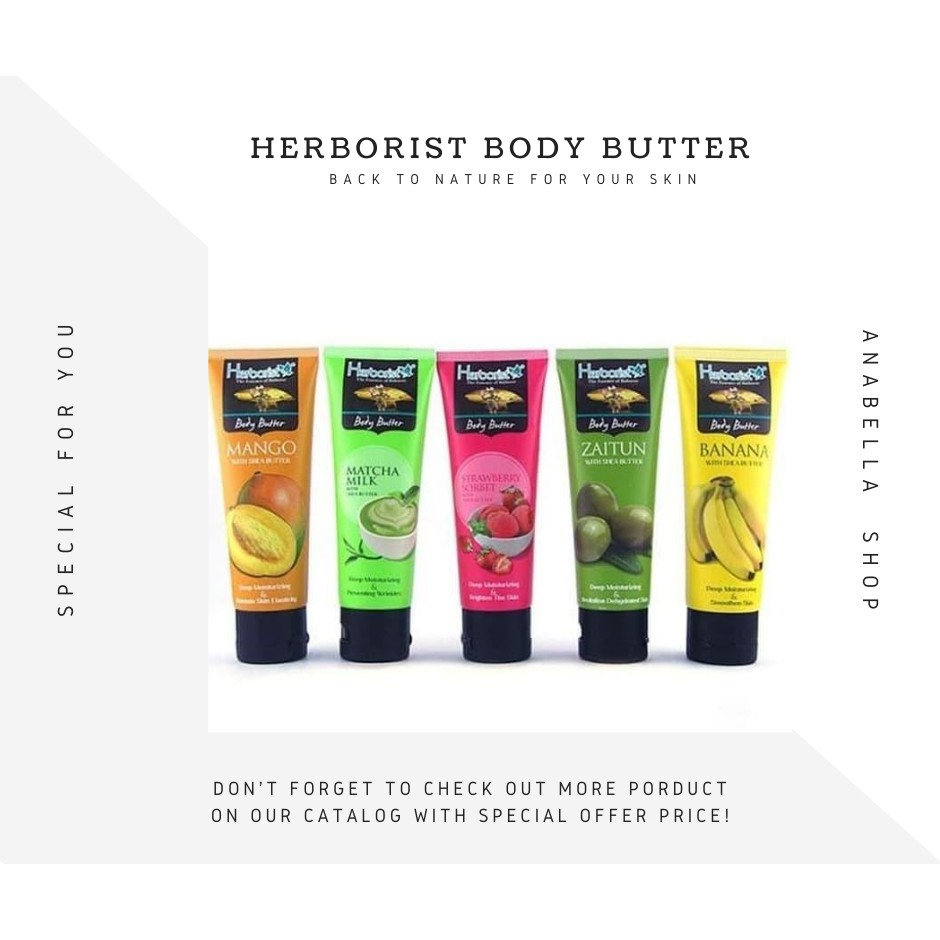 Herborist Body Butter 80gr Shopee Indonesia