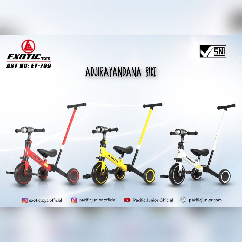 Jual Sepeda Keseimbangan Anak PUSHBIKE / BALANCE BIKE 3 IN 1 ET 5511/ET