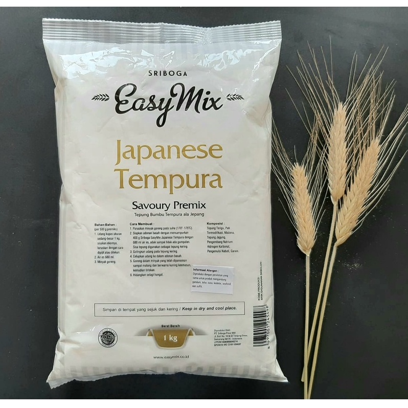 Jual Tepung Premix SRIBOGA EASYMIX JAPANESE TEMPURA 1kg Shopee Indonesia