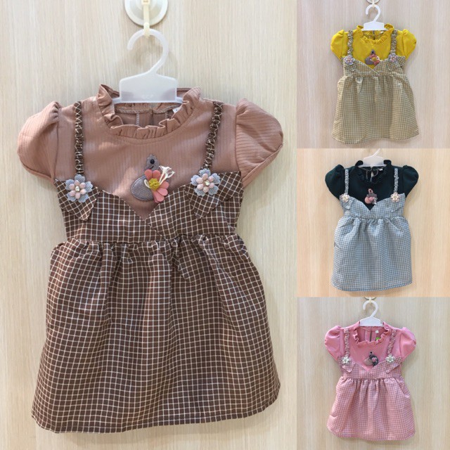 Baju Bayi Perempuan (3 bulan2,5 tahun) Dress Anak Perempuan Anak Cewek