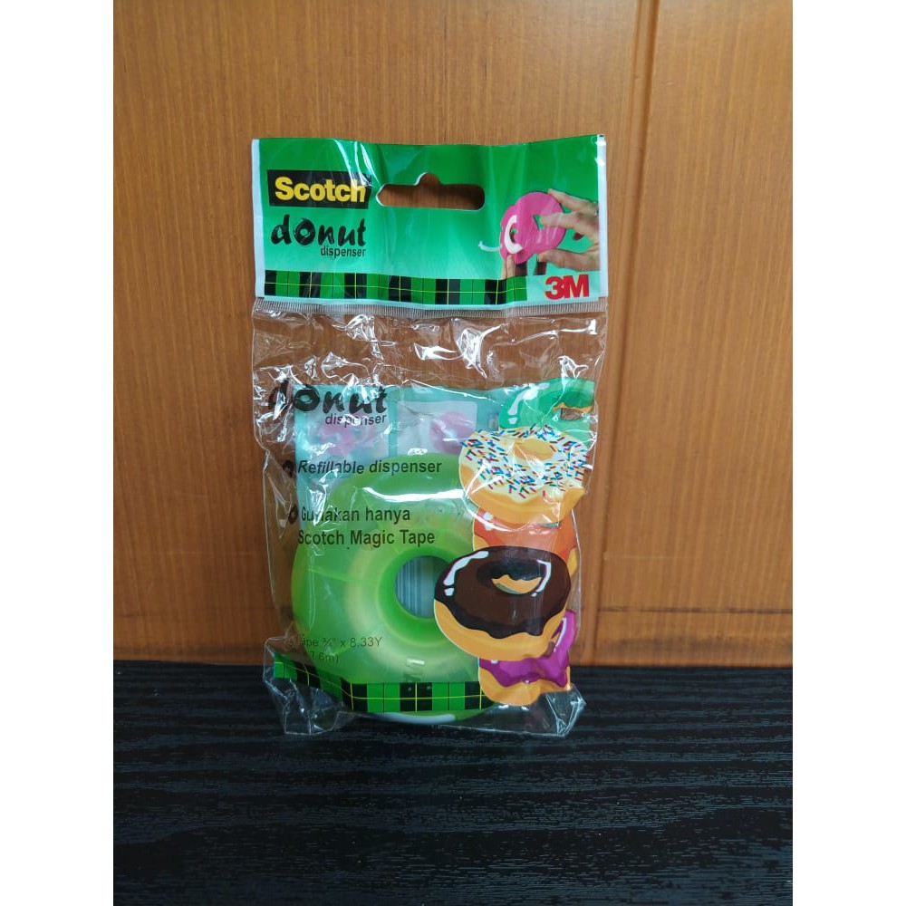 Jual 3M Scotch Magic Tape Donut Dispenser donat dispenser C155