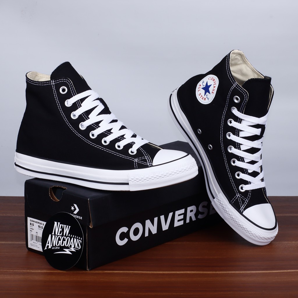 Jual Ready! Converse Chuck Taylor All Star Classic High Top Black/White - Premium Sepatu Pria / Sepatu Wanita / Sepatu Sneakers / Sepatu Kekinian | Shopee Indonesia