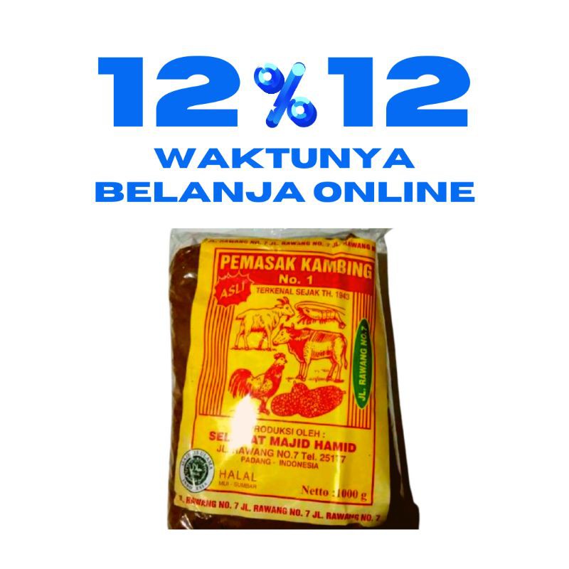 Bumbu Masak Pemasak Kambing No.1 Khas Padang 1 Kg Shopee Indonesia