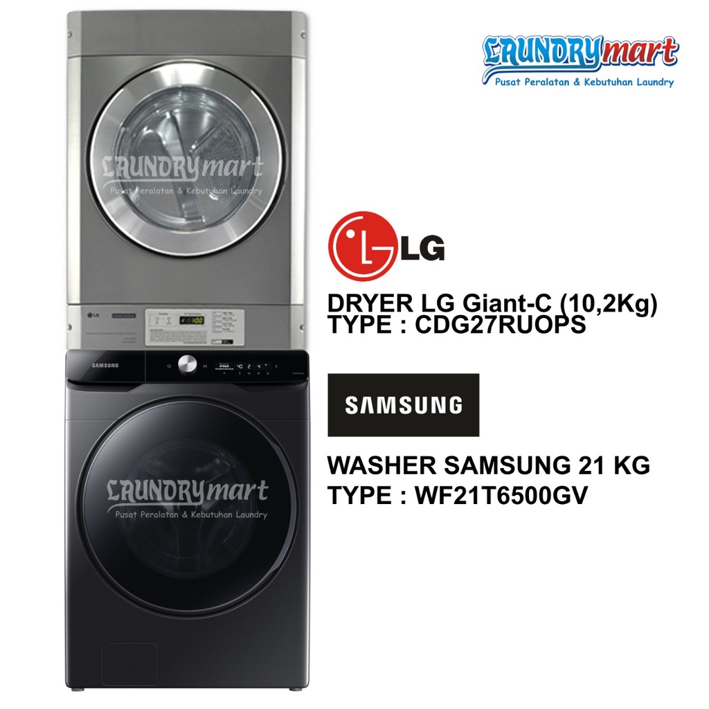 Jual STACKED WASHER & DRYER SAMSUNG LG GIANT C Shopee Indonesia