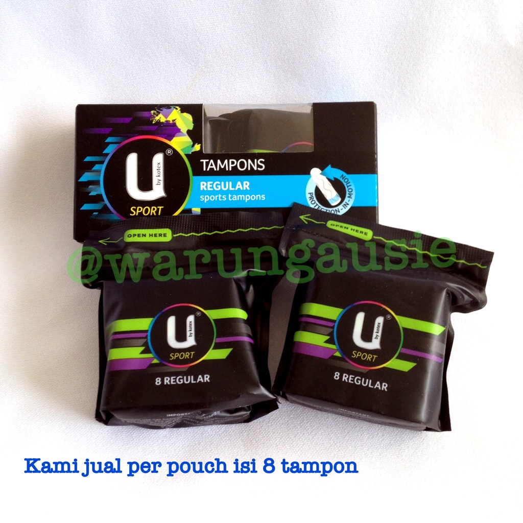 Jual Tampon U kotex SPORT / U kotex Tampons REGULAR tampons SPORT 8