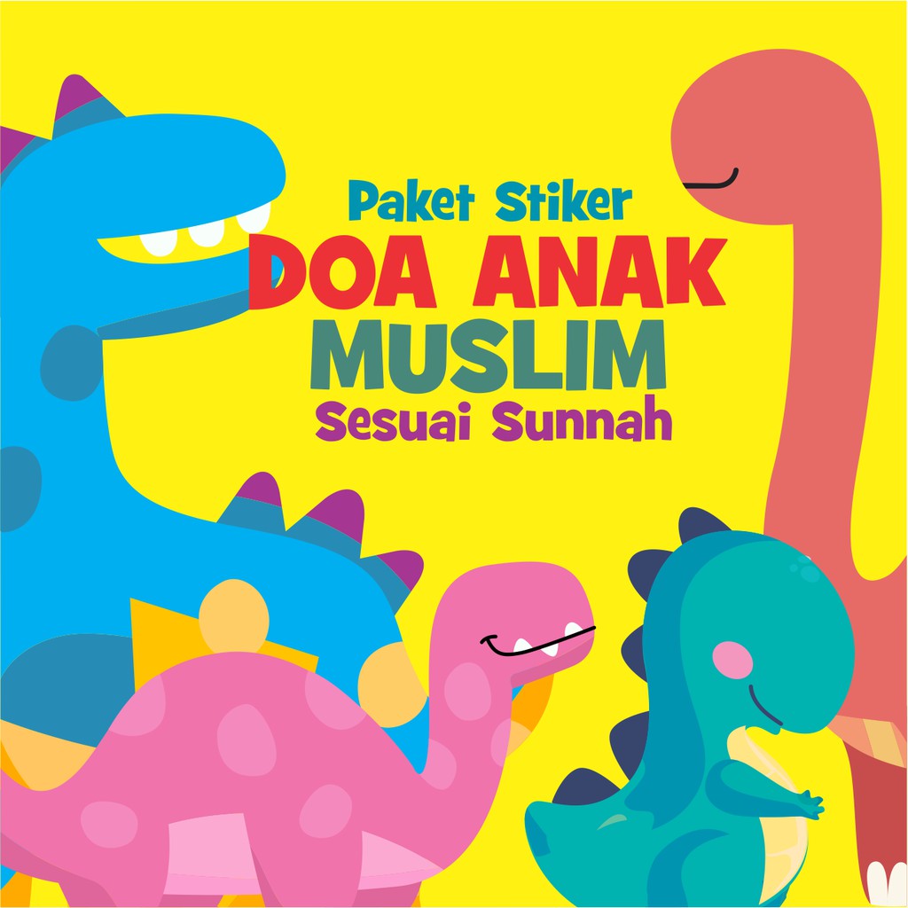 Paket Stiker Sticker Doa Do'a Sehari Hari Anak Muslim Isi