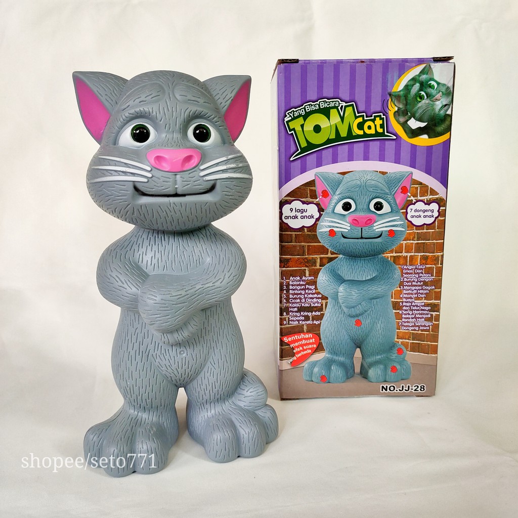 Jual Bhs. Indonesia Tom Cat Boneka Kucing Bicara Berdongeng Intelligent Talking Tomcat Mainan Edukasi | Shopee Indonesia