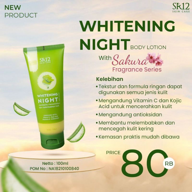 Jual Whitening Night Body Lotion Shopee Indonesia