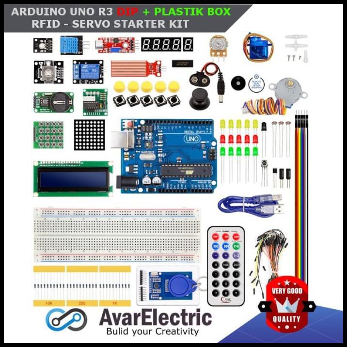 Jual Arduino Uno Starter Kit Komplit Rfid Servo Stepper | Shopee Indonesia